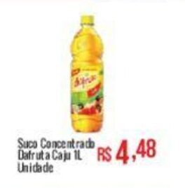 Suco Concentrado Dafruta Caju 1L Unidade