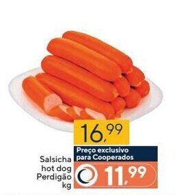 Coop Salsicha Hot Dog Perdigão kg oferta