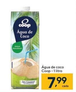 Coop Água de coco Coop-1 litro oferta