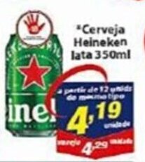 Vencedor Atacadista *Cerveja Heineken lata 350ml oferta