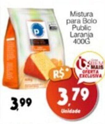 Supermercado Bem Barato Mistura para Bolo Public Laranja 400G oferta