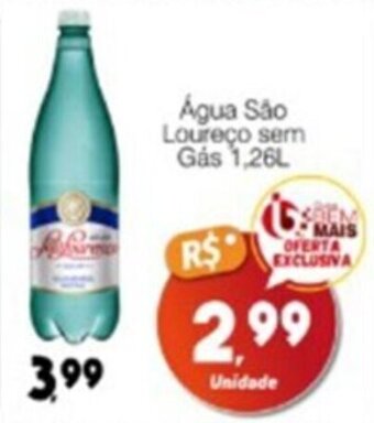 Supermercado Bem Barato Água São Loureço sem Gás 1,26L oferta