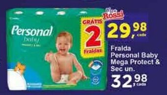 Rossi Supermercado Fralda Personal Baby Mega Protect & Sec un. oferta