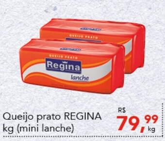 Cometa Supermercados Queijo prato REGINA kg (mini lanche) oferta