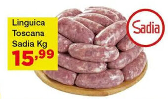 Chama Supermercados Linguica Toscana Sadia Kg oferta