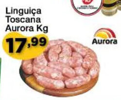 Chama Supermercados Linguiça Toscana Aurora Kg oferta