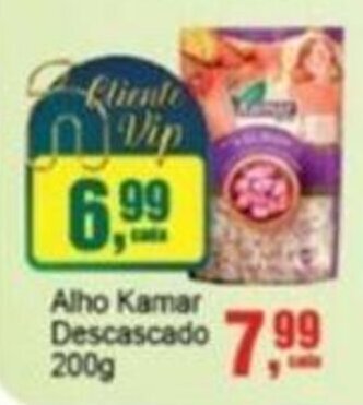 Negreiros Alho Kamar Descascado 200g oferta