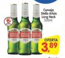 Cercadão Cerveja Stella Artois Long Neck 330ml oferta