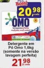 Rossi Supermercado Detergente em Pó Omo 1,6kg oferta