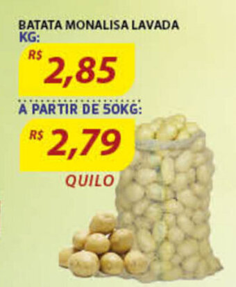 Assaí Atacadista Batata Monalisa lavada 1kg oferta
