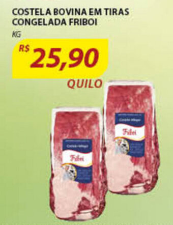 Assaí Atacadista Costela Bovina em Tiras Congelada Friboi 1kg oferta