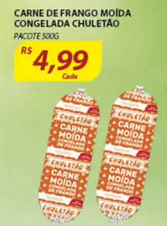 Assaí Atacadista Carne de frango moida congelada Chuletao 500g oferta