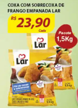 Assaí Atacadista Coxa com Sobrecoxa de Frango Empanado Lar 1.5kg oferta