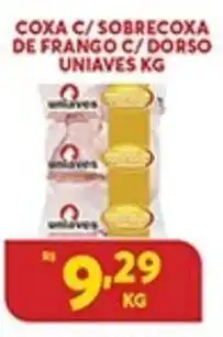 Atacadão Centro Sul Coxa c/ Sobrecoxa de frango c/ Dorso Uniaves 1kg oferta