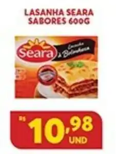 Atacadão Centro Sul Lasanha Seara sabores 600g oferta
