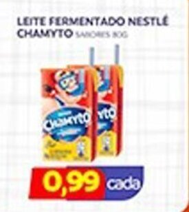 Novo Mix LEITE FERMENTADO NESTLÉ CHAMYTO 80G oferta