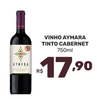 Supermercados Jau Serve VINHO AYMARA TINTO CABERNET 750ml oferta