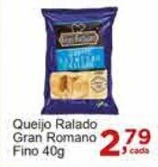 Rossi Supermercado Queijo Ralado Gran Romano Fino 40g oferta