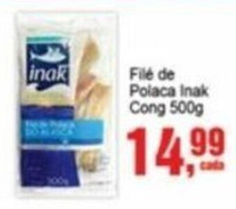 Negreiros Filé de Polaca Inak Cong 500g oferta