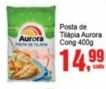 Negreiros Posta de Tilápia Aurora cong 400g oferta