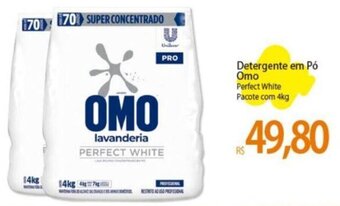 Atacadão Detergente em Pó Omo Perfect White Pacote com 4kg oferta