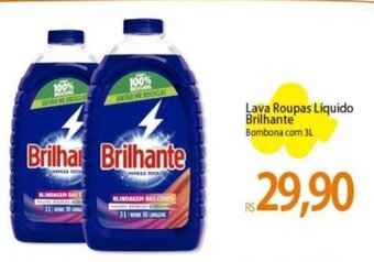 Atacadão Lava Roupas Líquido Brilhante Bombona com 3L oferta