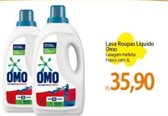 Atacadão Lava Roupas Líquido Omo Lavagem Perfeita Frasco com 3L oferta
