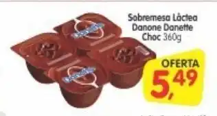 Sobremaesa Lactea Danone Danette Choc 360g