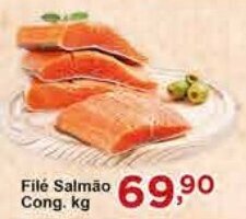 Rossi Supermercado Filé Salmão Cong. kg oferta