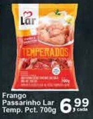 Rossi Supermercado Frango Passarinho Lar Temp. pct. 700g oferta