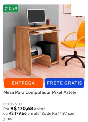 Mesa Para Computador Pixel Artely