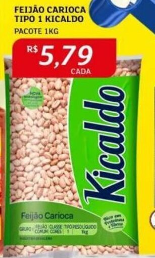 Assaí Atacadista FEIJÃO CARIOCA TIPO 1 KICALDO PACOTE 1KG oferta