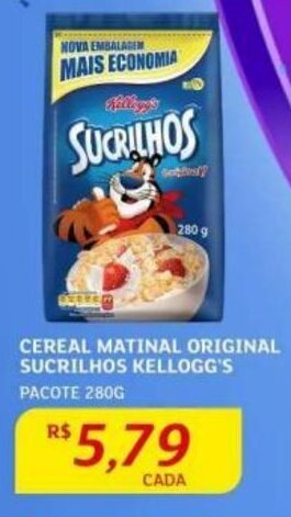 Assaí Atacadista CEREAL MATINAL ORIGINAL SUCRILHOS KELLOGG'S PACOTE 280G oferta