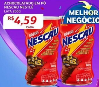 Assaí Atacadista ACHOCOLATADO EM PÓ NESCAU NESTLÉ LATA 200G oferta