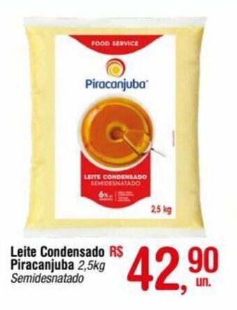 Fort Atacadista Leite Condensado Piracanjuba 2.5kg oferta