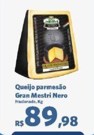 Sam's Club Queijo parmesão Gran Mestri Nero Fracionado, Kg oferta