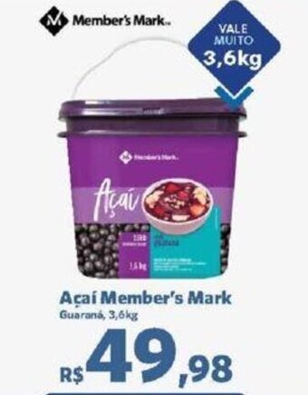 Sam's Club Açaí Member's Mark Guaraná, 3,6 kg oferta