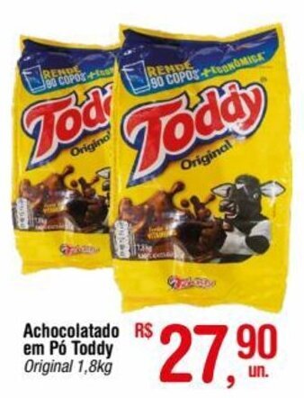 Fort Atacadista Achocolatado em Pó Toddy Original 1,8kg oferta