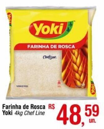 Farinha de Rosca Yoki 4kg Chef Line