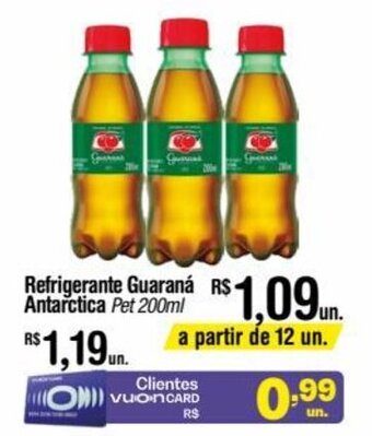 Fort Atacadista Refrigerante Guaraná Antarctica pet 200ml oferta
