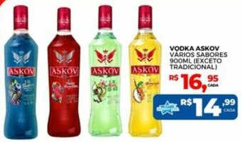 Supermercado Estrela Azul VODKA ASKOV VÁRIOS SABORES 900ML (EXCETO TRADICIONAL) oferta