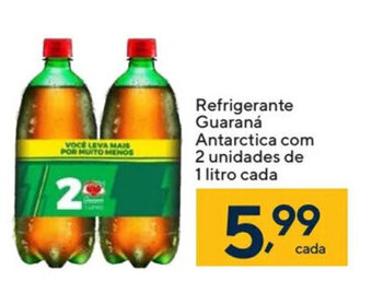 Coop Refrigerante Guaraná Antarctica com 2 unidades de 1 litro cada oferta