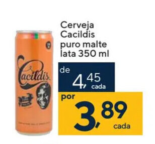 Coop Cerveja Cacildis puro malte lata 350 ml oferta