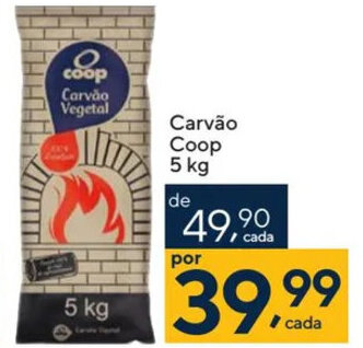 Coop Carvão Coop 5 kg oferta