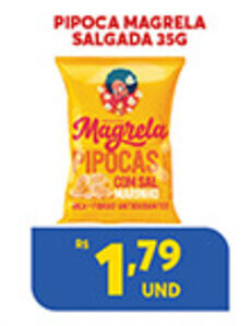 Atacadão Centro Sul Pipoca Magrela Salgada 35g oferta