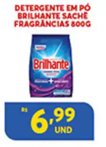 Atacadão Centro Sul Detergente em po Brilhante Sache Fragrancias 800g oferta