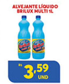 Atacadão Centro Sul Alvejante Liquido Brilux Multi 1L oferta