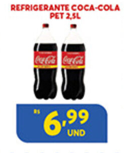 Atacadão Centro Sul Refrigerante Coca-Cola pet 2.5L oferta