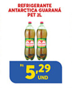 Atacadão Centro Sul Refrigerante Antarctica Guarana Pet 2L oferta