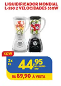 Liquidificador Mondial L-550 2 Velocidades 550W